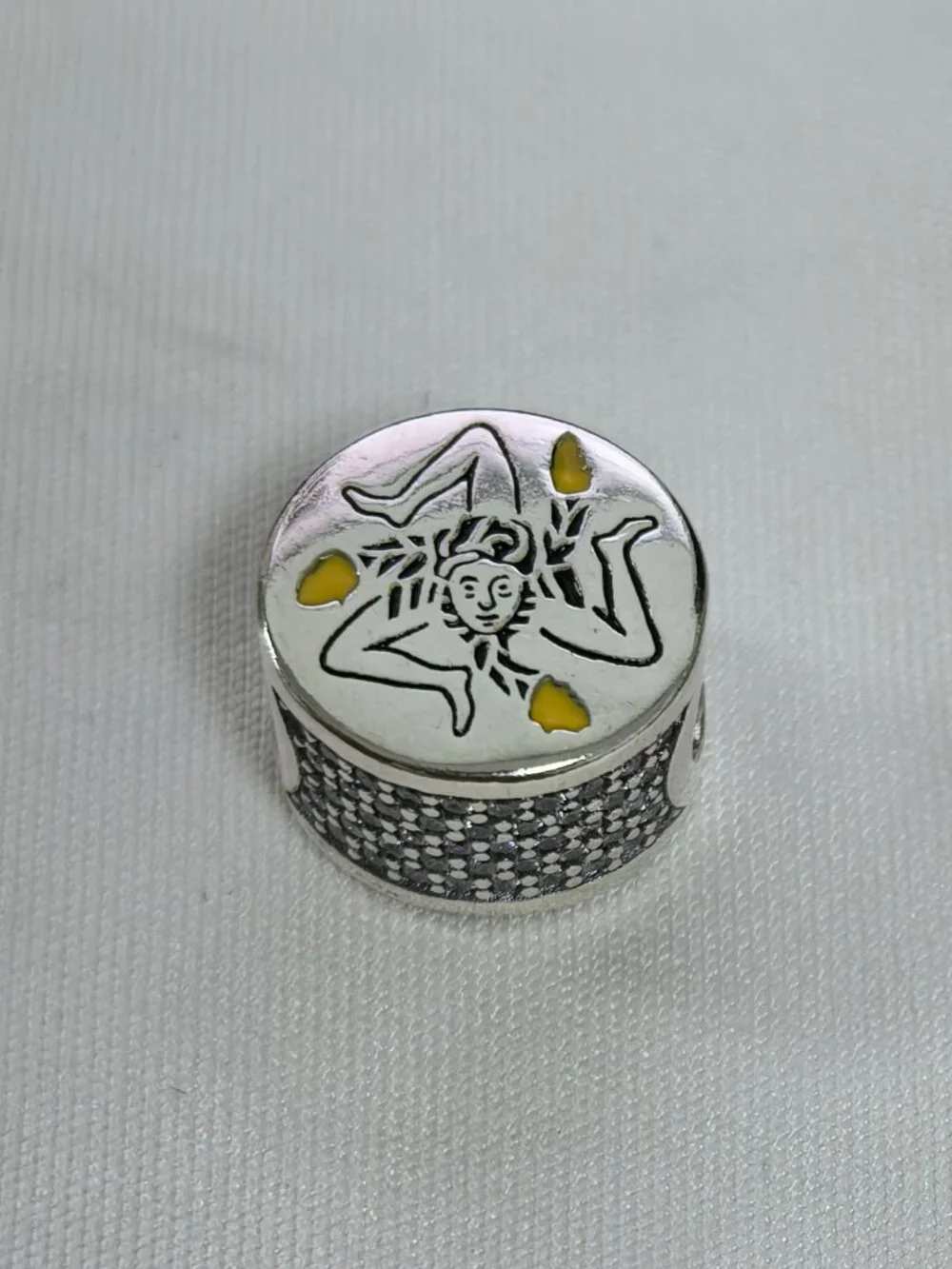Pandora Sicilia Bead Exclusive Charm Pendant, S925 Silver Jewelry